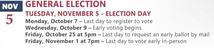 2024 Nov Election Dates